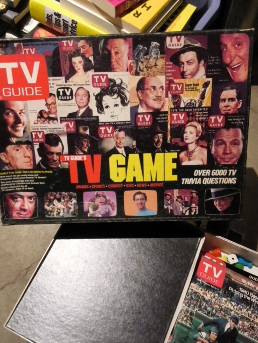 TV Gu8de Game Board 1984 Game - Black & Yellow Goodcondition CollecterHobbyist
